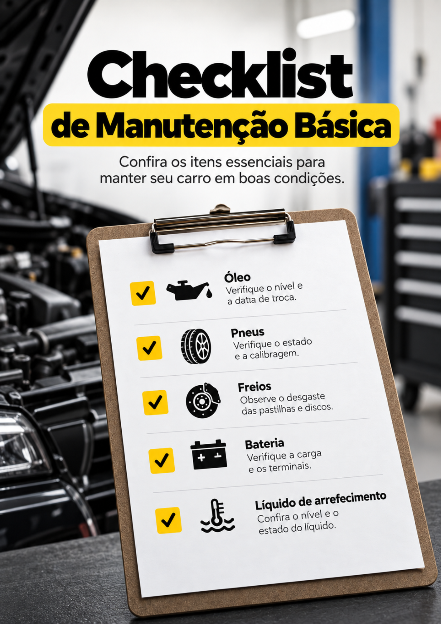 Checklist de Manutenção do Carro